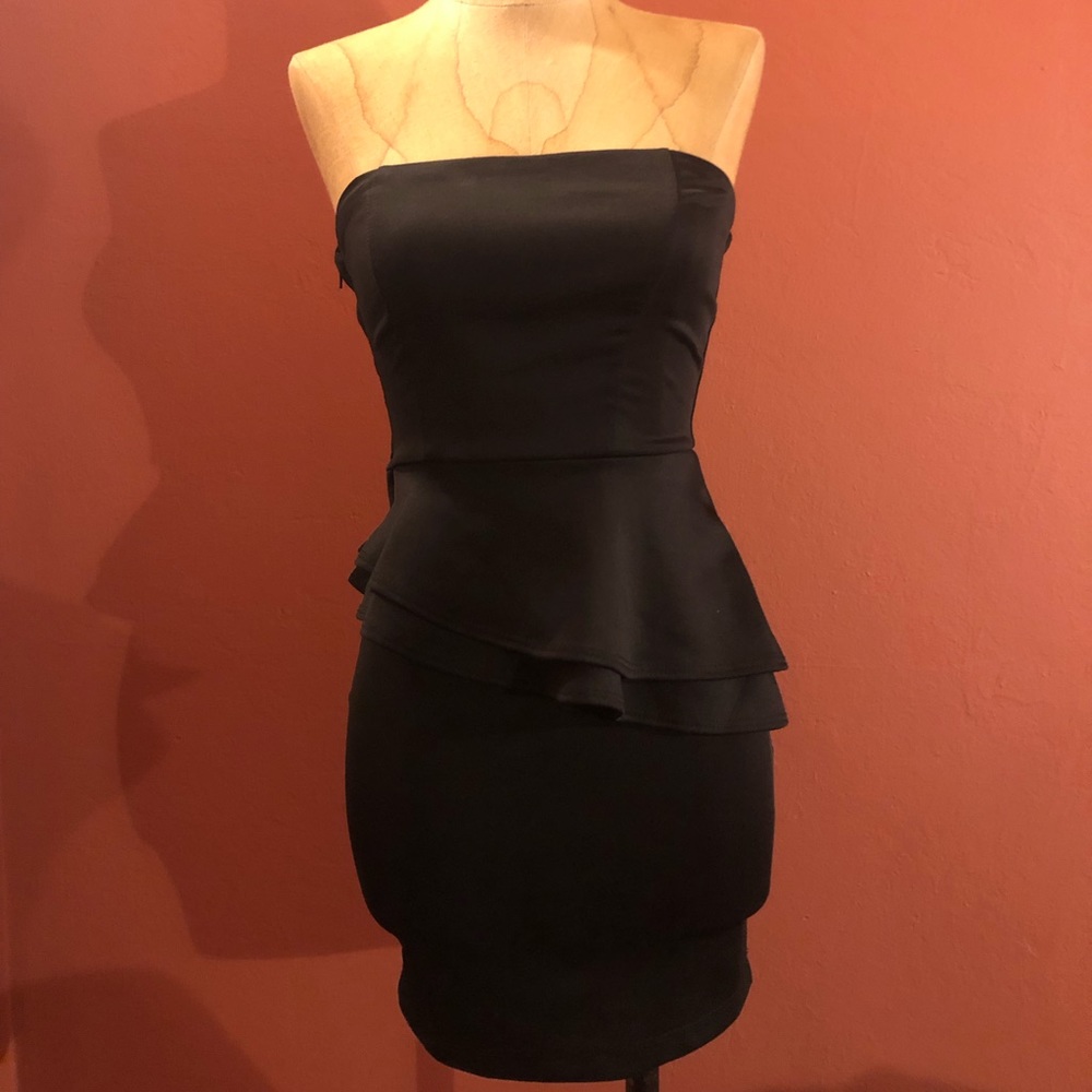 Black mini dress